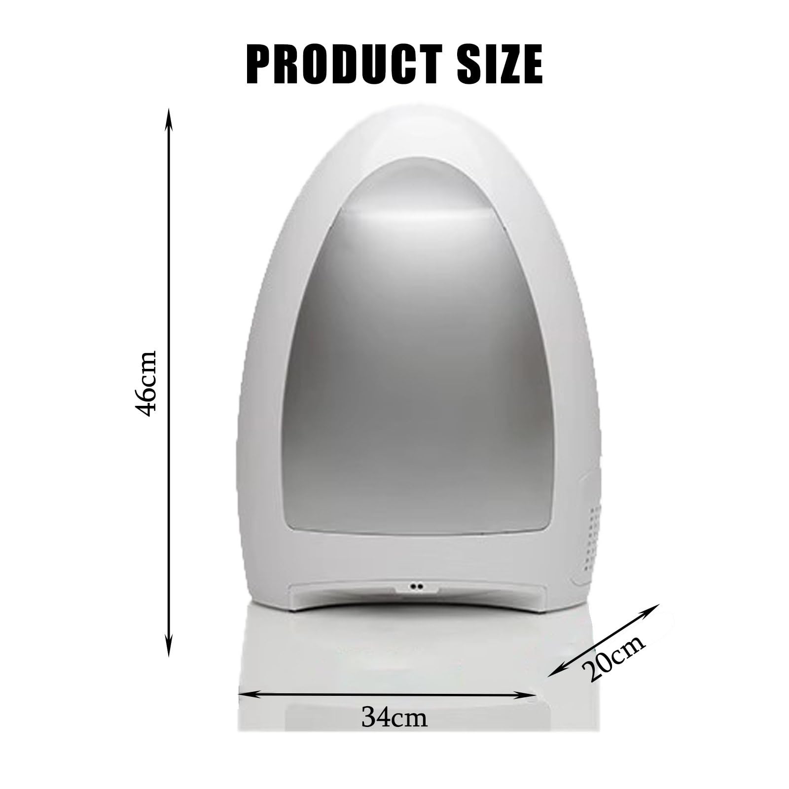 Aspiradora AutomáTica Sin Contacto, 1000 W, UltrarráPida Y Potente, Ideal Para Barrer Pelos De Mascotas, Suciedad, Comida, Cocina, SalóN, Sin Bolsa, Con Cable.,Grey