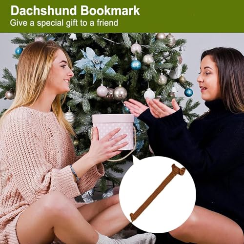Dackel Lesezeichen, handgefertigt, gehäkelt, einzigartiges braunes Tierbuch / handgemachtes gehäkeltes Hundegeschirr, einzigartiges braunes Tierbuch