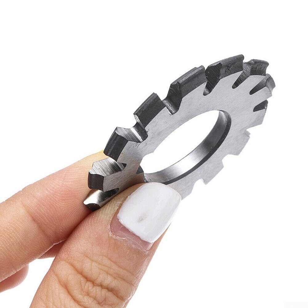 Juego de fresas de engranajes HSS M1 20° PA (8 piezas, fresadoras de precisión para trabajar metales con cabezal de división)