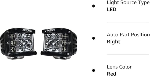 Miniatura 2 de RIGID 262113 D-SS PRO - Luces LED de inundación con carcasa negra, (juego de 2 luces LED), 262113