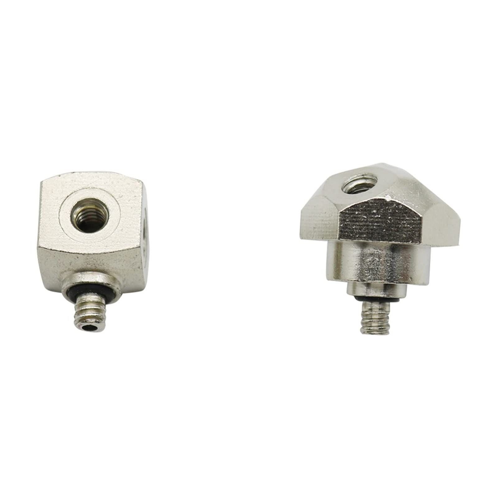 Filetto da 3/16 "Filo femminile a 3 fori, Connettore a 4 fori Agricoltura Brass Box Supporto for ugello, utilizzato for collegare 50 ugelli di atomizzazione(Silver)