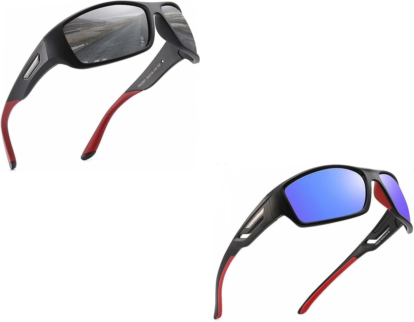 PUKCLARPolarized Sports Sunglasses for Men Women Driving Sunglasses Cycling Running Fishing