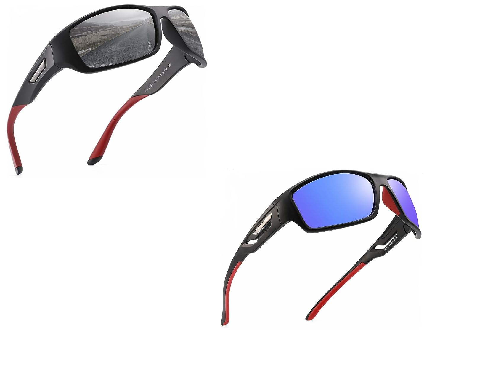 PUKCLARPolarized Sports Sunglasses for Men Women Driving Sunglasses Cycling Running Fishing