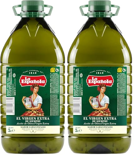 LA ESPAÑOLA - Aceite de Oliva Virgen Extra - Garrafa 3 Litros (Paquete de 2)