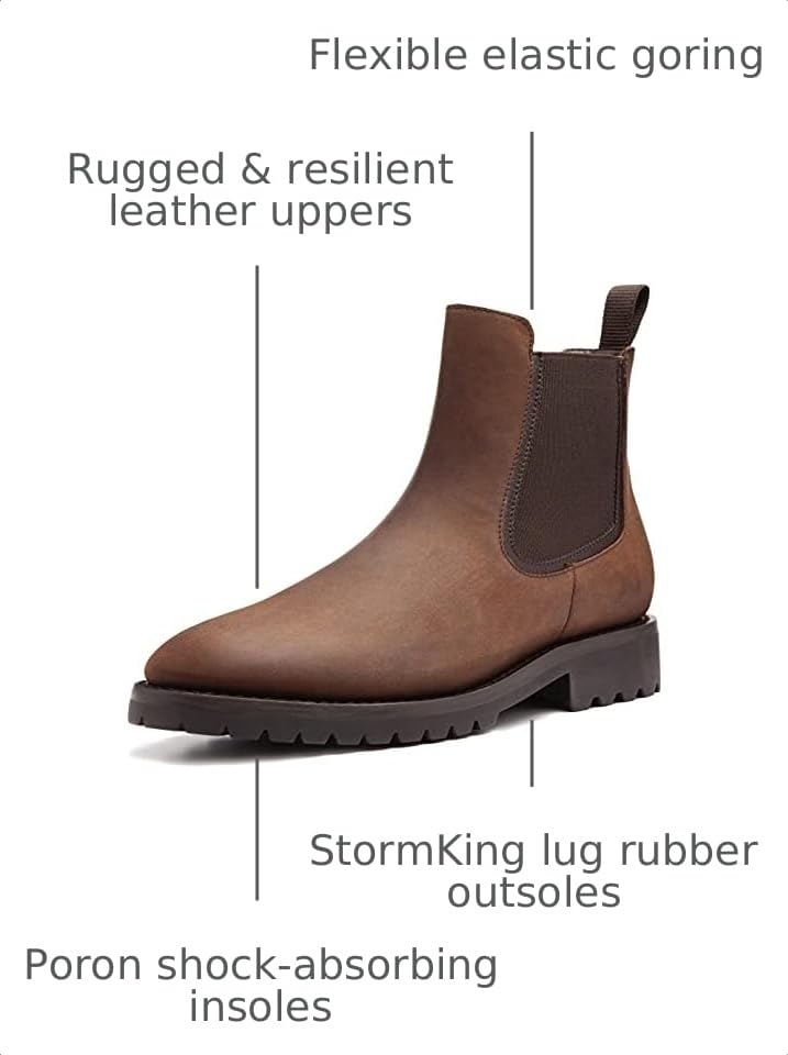 Image of Thursday Boot Company Men's Legend Rugged & Resilient Chelsea Leather Boot