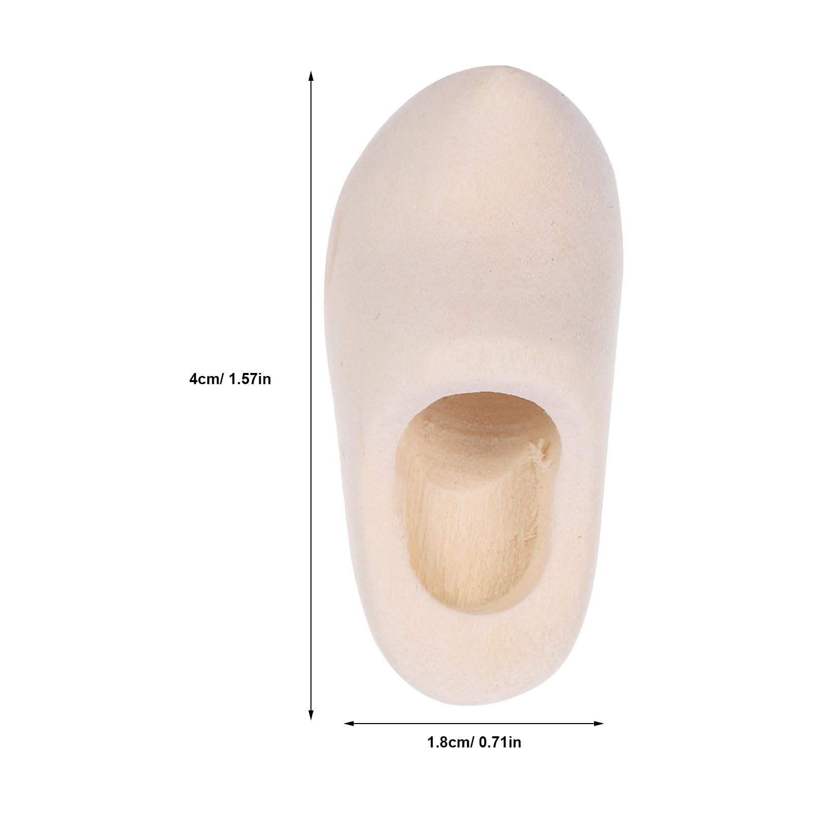 EXCEART 1 paio di mini scarpe di legno olandesi Portachiavi decorativo zoccoli ornamenti in miniatura accessori per la casa delle bambole fai da te scarpe per bambole Natale figure in legno