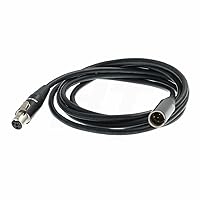 Vista 2 de Cable de extensión de adaptador de audio para micrófono Shure Headset SM-93 WBH WL Body Pack Transmisor Mini XLR 4 Pin TA4F macho a hembra (1)