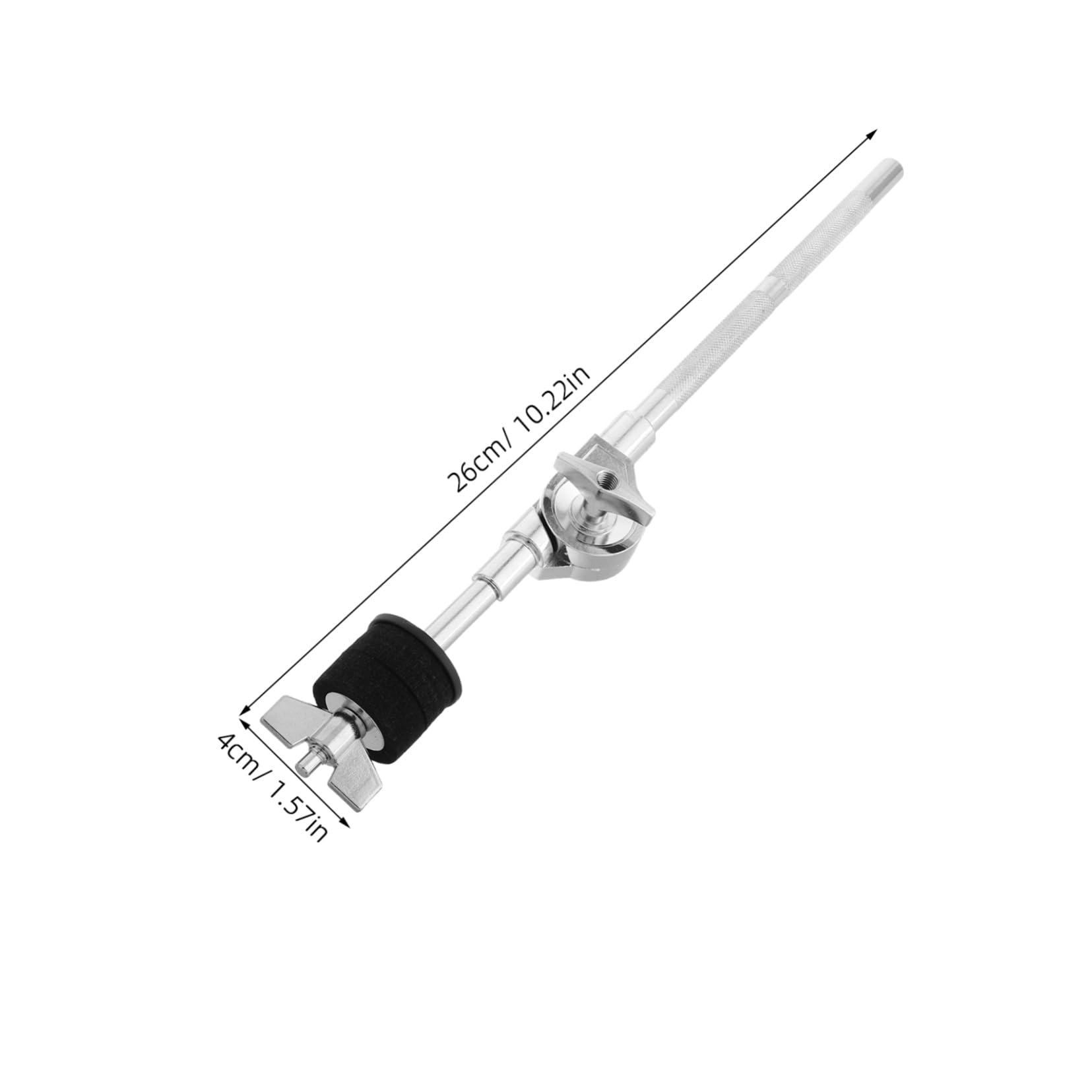 ULDIGI Adjustable Bass Drum Cymbal Holder Metal Drum Stand Rotating Head for Gigs