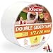 XFasten Double Sided Tape, Removable, 1/2-Inch by 20-Yards, Pack of 6