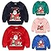 Kinder-Kleidung Baby Jungen Mädchen Weihnachten Mode Sweatshirt Hoodie Cartoon Kapuzenpullover Kapuze Cartoon-Druck Fleece Hoodie Kinder Winter Warm Pullover Langarmshirt Baumwolle