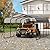 GAOMON Metal Carport, Carport with Reinforced Base and Galvanized Steel Roof, Heavy Duty Garage Car Shelter Shade, Outdoor Car Port Canopy for SUV, Truck, Boats, 12x20 FT
