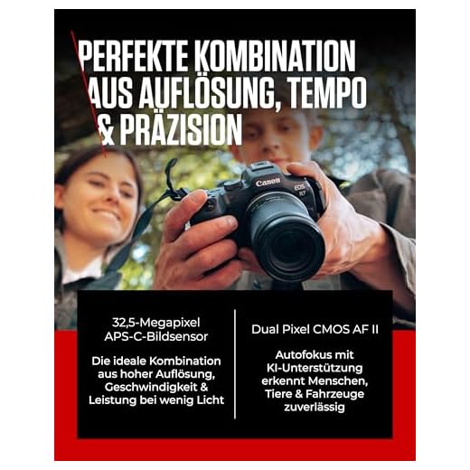 Canon EOS R7 Systemkamera mit Objektiv