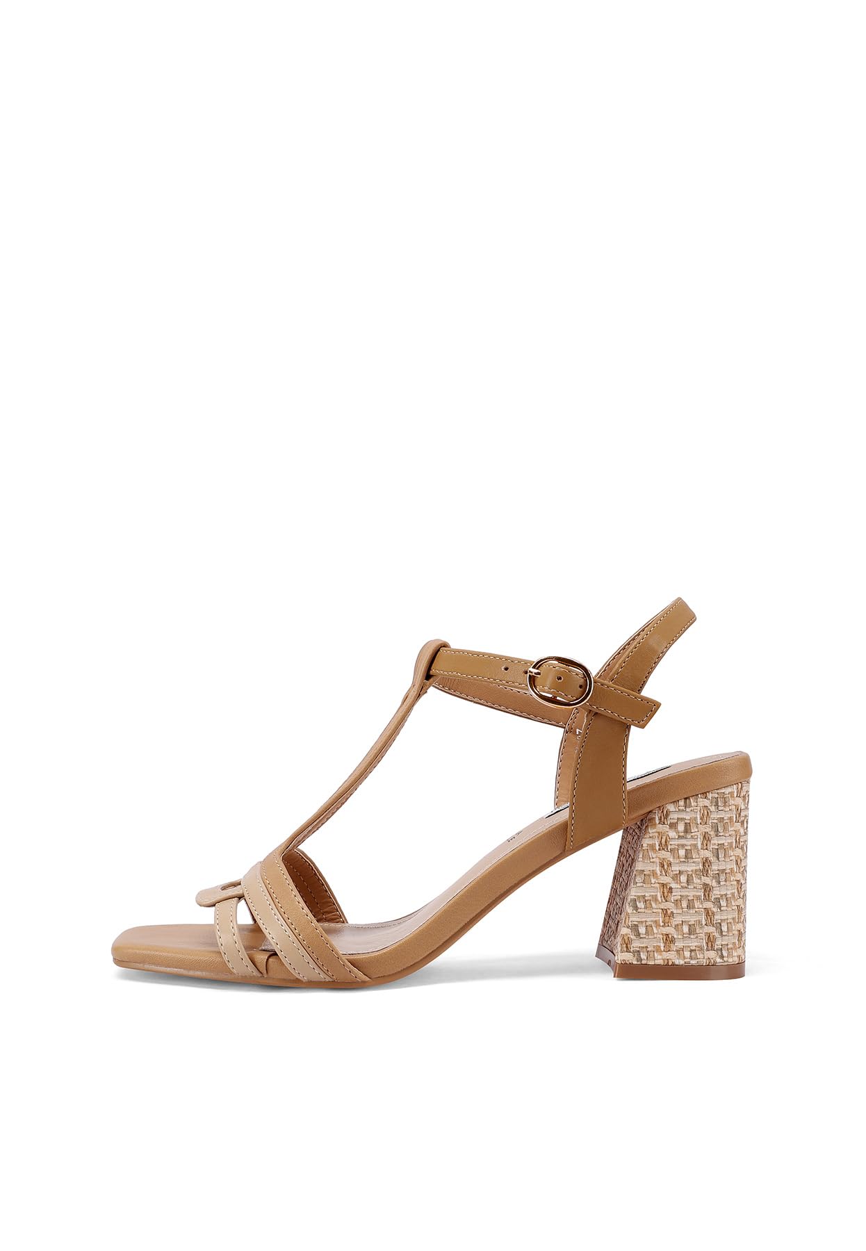 QUEEN HELENA Sandali Tbar con Tacco Largo con Cinturino Casual Donna ZM9967