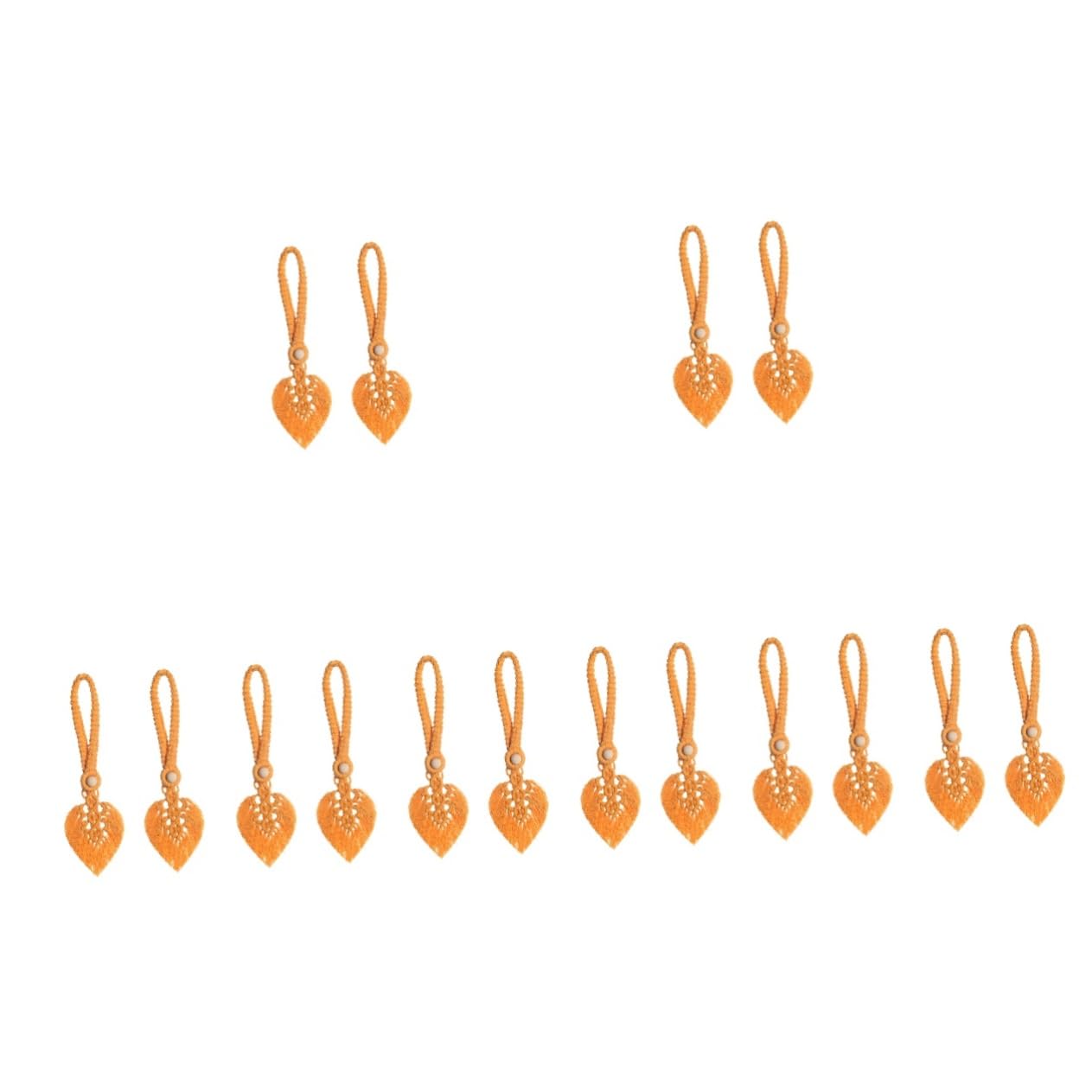 Alipis 8 Ensembles Corde À Rideau Tentures Attaches Crochets Tringle À Rideau Dorée Embrasses De Rideaux Or Décorations Ancien Pli Pôle Embrasses De Rideau d'or Bois Orange 2 Pièces * 8