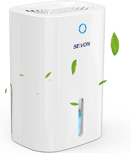 SEAVON Deshumidificadores pequeños deshumidificadores para el hogar portátil y compacto 27 oz