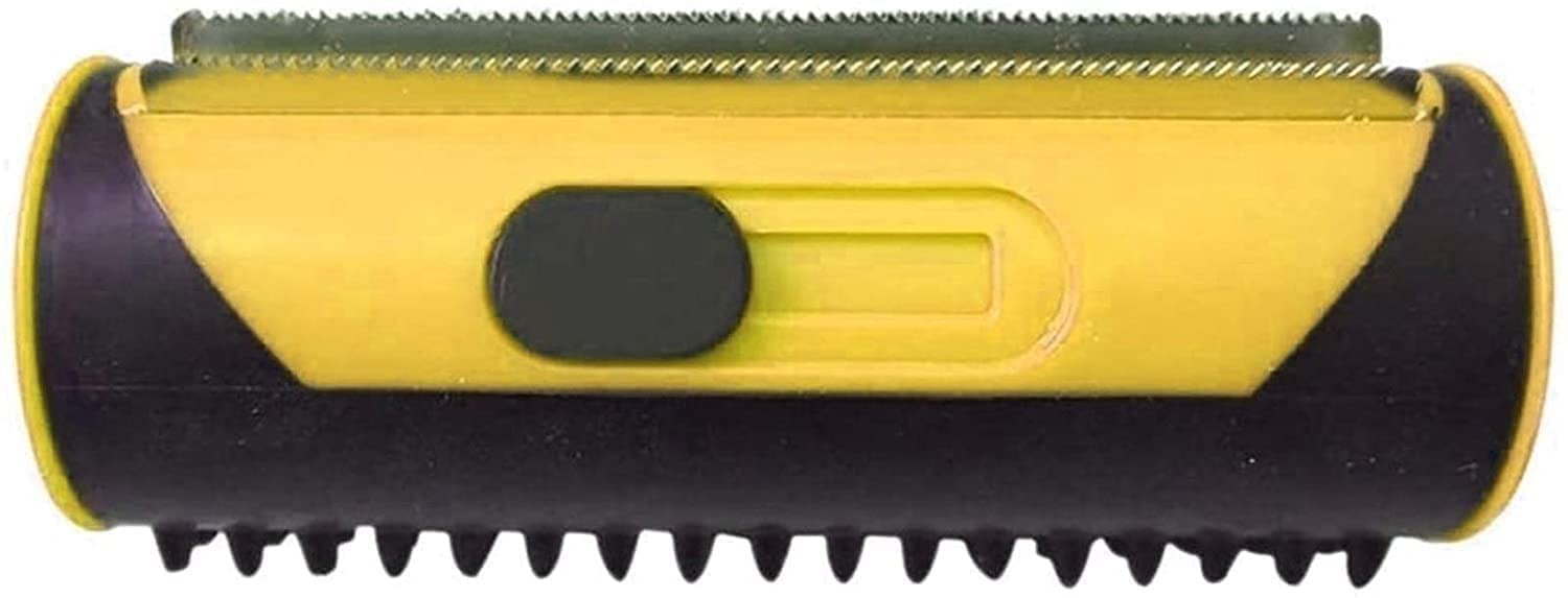 Brosse pour chat et chien 3-en-1 jaune pour poils courts - 7