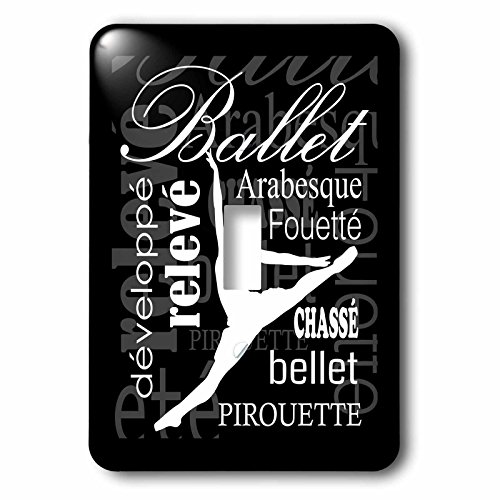 Interrupteur à baïonnette danseuse blanche 3dRose LSP_232728_1 pour déco de chambre