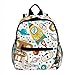 Kinder Kleinkind Rucksack Kleine Schultasche Leichte Vorschule Kindergarten Grundschule Büchertaschen Reise Tagesrucksack für Jungen,Mädchen Raumschiff Rockets Galaxy Planet Spielzeugroboter