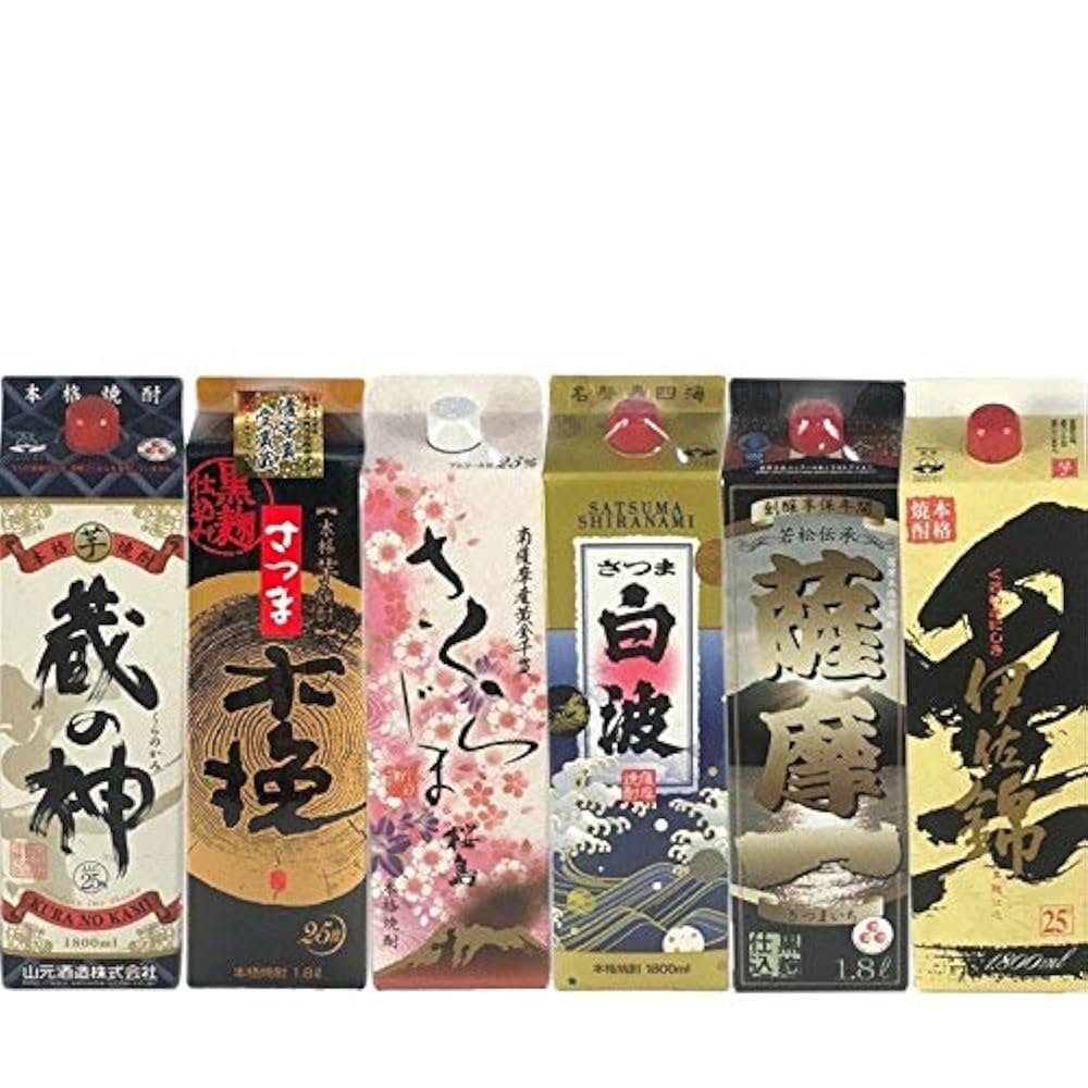 芋焼酎1.8L　６本セット 厳選芋焼酎 1.8L 6本セット 【 4462 】 【 送料無料 】 【 芋