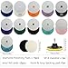 Diamond Polishing Pads Kit, 15 Pieces, 4 Inch, 50-6000 Grits, with Wool Felt Pads, Hook & Loop Backing Pad, M14 Mandrel for Angle Grinder Rotary Polisher Tools