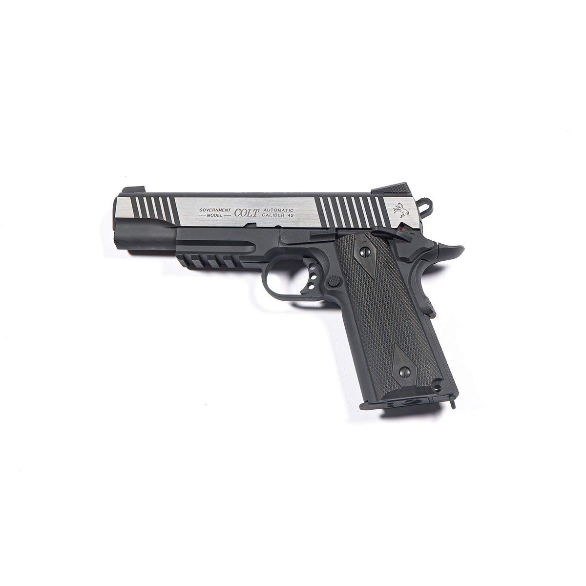 C Y B E R G U N Pistola Colt 1911 Scarrellante Black/Silver Cybergun (180525) 0.9 Joule