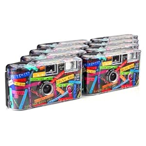 TopShot I mog di Wegwerp Camera (27 foto’s, Flash, 8-pack) zwart