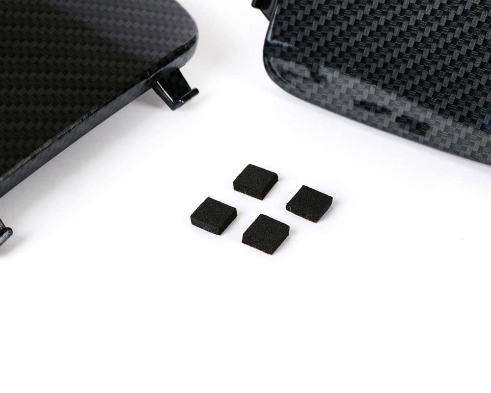 MOTO NOSTRA Wartungsklappen Set Beinschild carbon style kompatibel für Vespa GT, GTL, GTV, GTS, HPE, Super Tech, Sport, 125-300