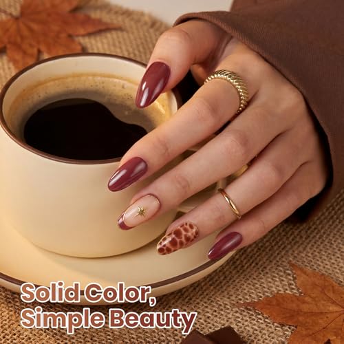 Image of Beetles Brown Gel Nail Polish - Toasty Mocha Full Size 15ML /0.51Fl Oz, Hema Free Mocha Brown Gel Polish, Soak Off UV LED Lamp Fall Nails Art, Manicure Salon DIY Nails