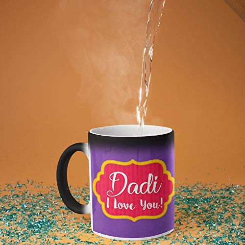 Image of TheYaYaCafe Yaya Cafe Mothers Day Gifts for Grandmother Dadi I Love You Gift Combo Hamper Set of 2 - Magic Mug, Coaster