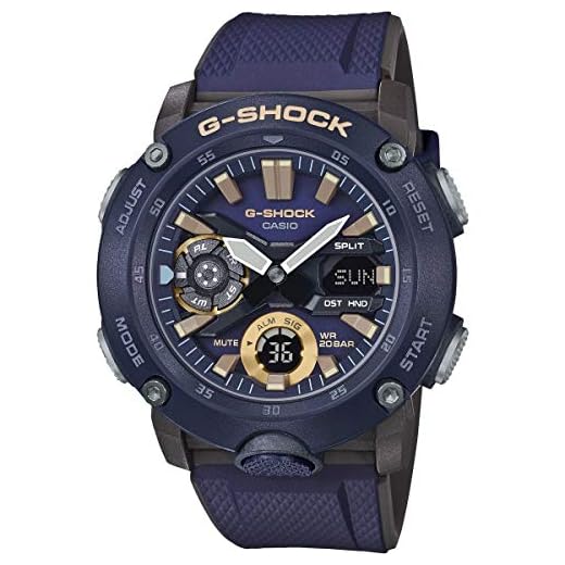Casio Reloj Analógico-Digital para Hombre de Cuarzo con Correa en Resina GA-2000-2AER