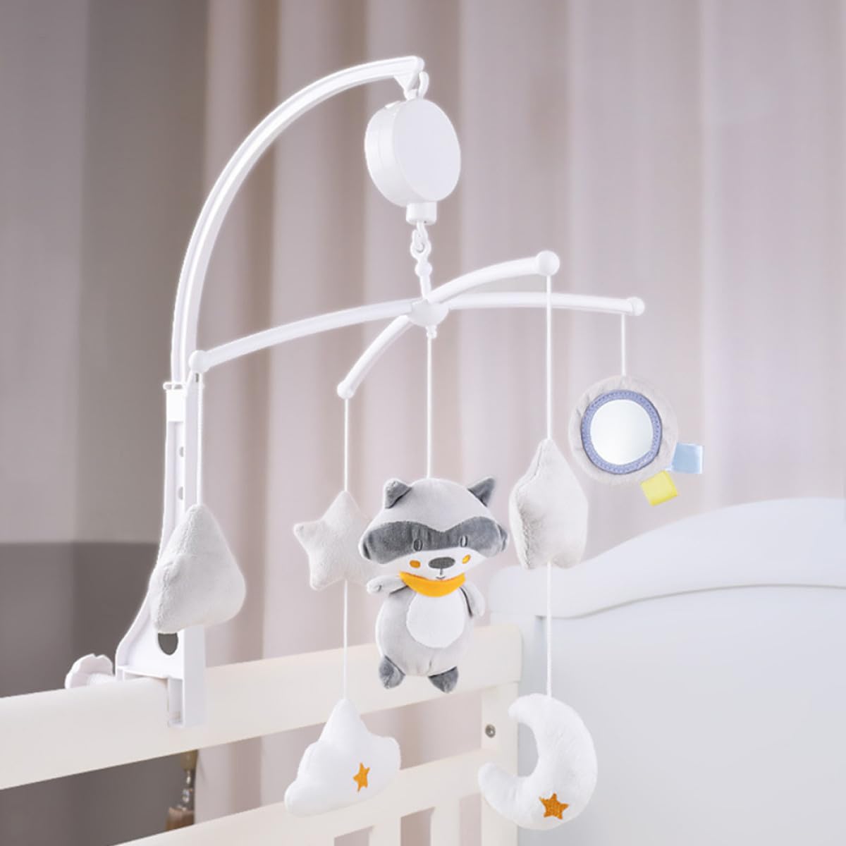 Móvil Musical Giratorio para Cuna, Decoración Infantil sin Batería