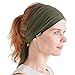 CHARM Herren Stirnband Bandana Kopftuch - Haarband Damen Wickeln Pirat Ninja khaki