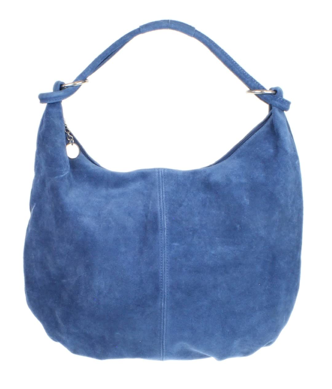 Girly Handbags Borsa a tracolla da donna in vera pelle scamosciata italiana