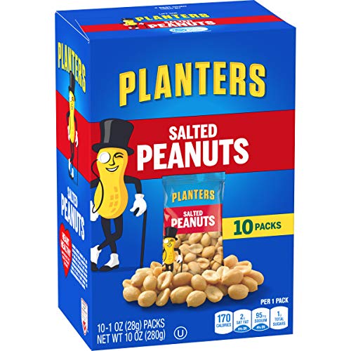 Planters Salted Peanuts (60 Ct Pack, 6 Boxes Of 10 Bags) #TOP3