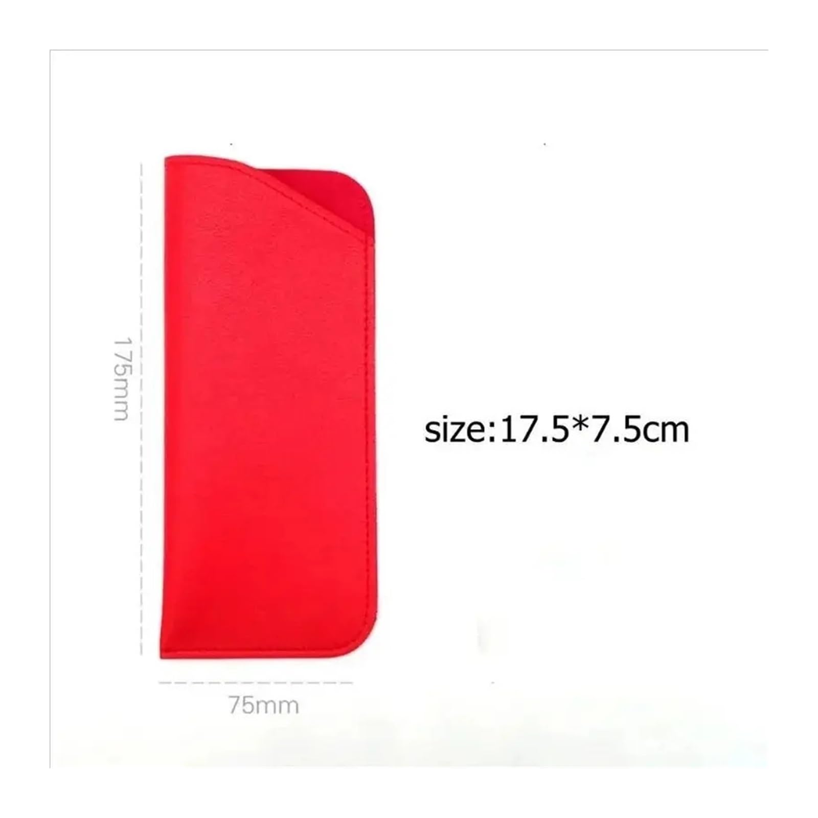 Bolsa de almacenamiento portátil for gafas cuero PU