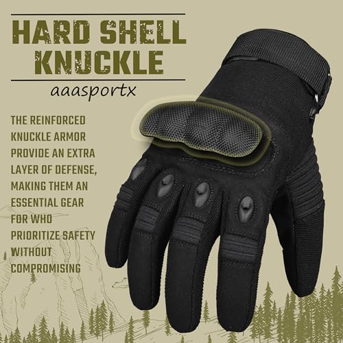 Tactical-Gloves-for-Men-Motorcycle-Gloves-Touchscreen-with-Hard-Shell-Palm-Padding-for-Sports-Motorcycle-Cycling-Tactical-Airsoft-Paintball-Hunting-Hiking-Camping-Climbing