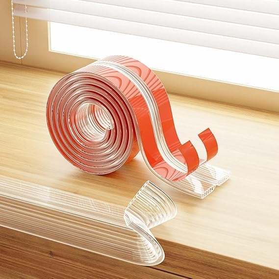 Image of 4 Meter Baby Proofing Edge Protector Strip Silicone Edge Protector Child Safety Corner Guard, Cushion for Furniture, Desks, Sharp Corners Soft & Durable for Kids Safety Bumper Cover