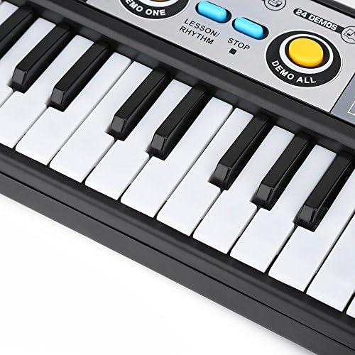 Child Keyboard Piano, 37-key Electric Keyboard Music Keyboard Portable Digital Music Piano Musical Instrument Gift with Microphone for Boy Girls 3 51kmfCFpd3L. AC
