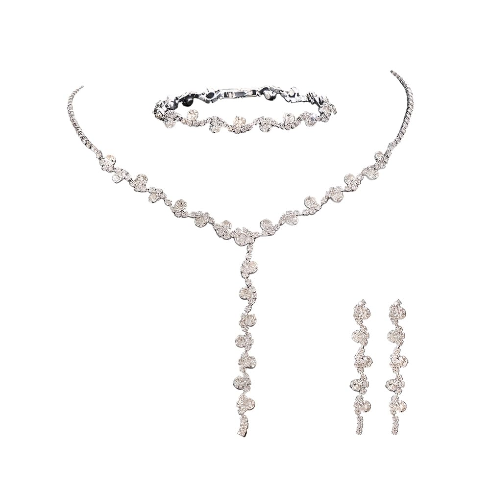 Set Di Orecchini E Orecchini Con Collana Di Perle Di Lusso A - Foto 7