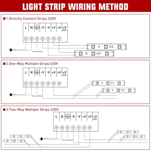 Image of Nilight AC 110V /220V to DC 12V Voltage Converter 10A 120W Switching Power Supply Adapter Transformer Low Voltage Output LED Driver for LED Strip Light Radio CCTV Camera Security Video System
