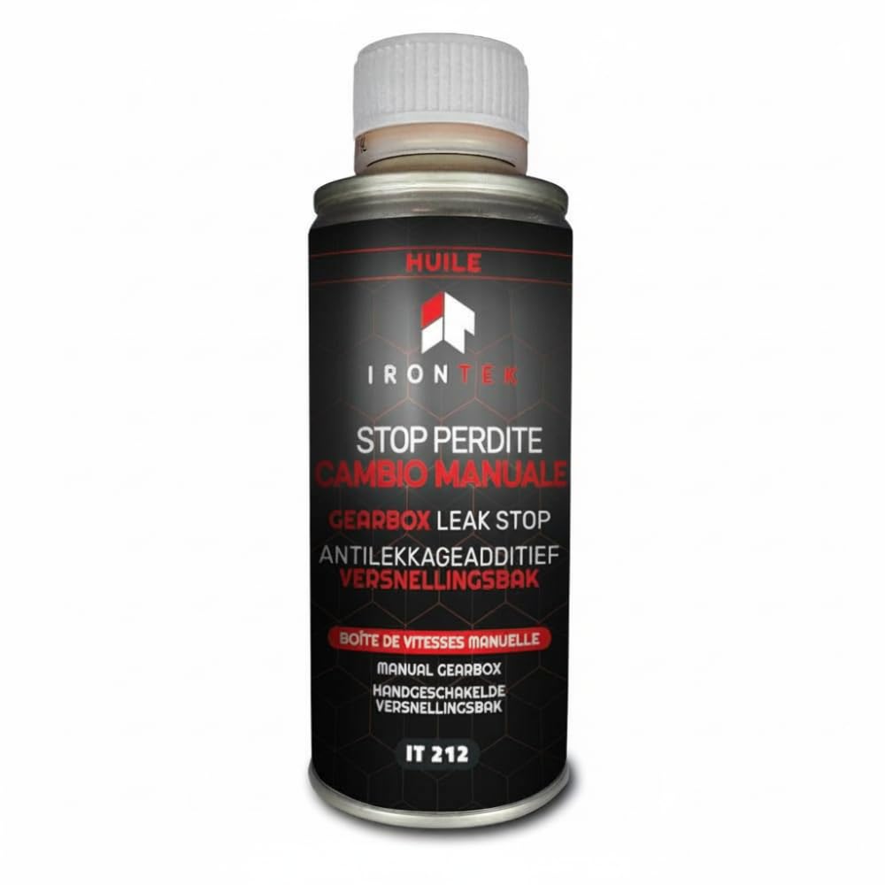 Stop Perdite Cambio 50ml - IRONTEK | IT212 | Trasmissione Manuale | Guarnizioni Anti-perdite | Rivitalizza Le guarnizioni | Protegge dall'usura | Formula PRO