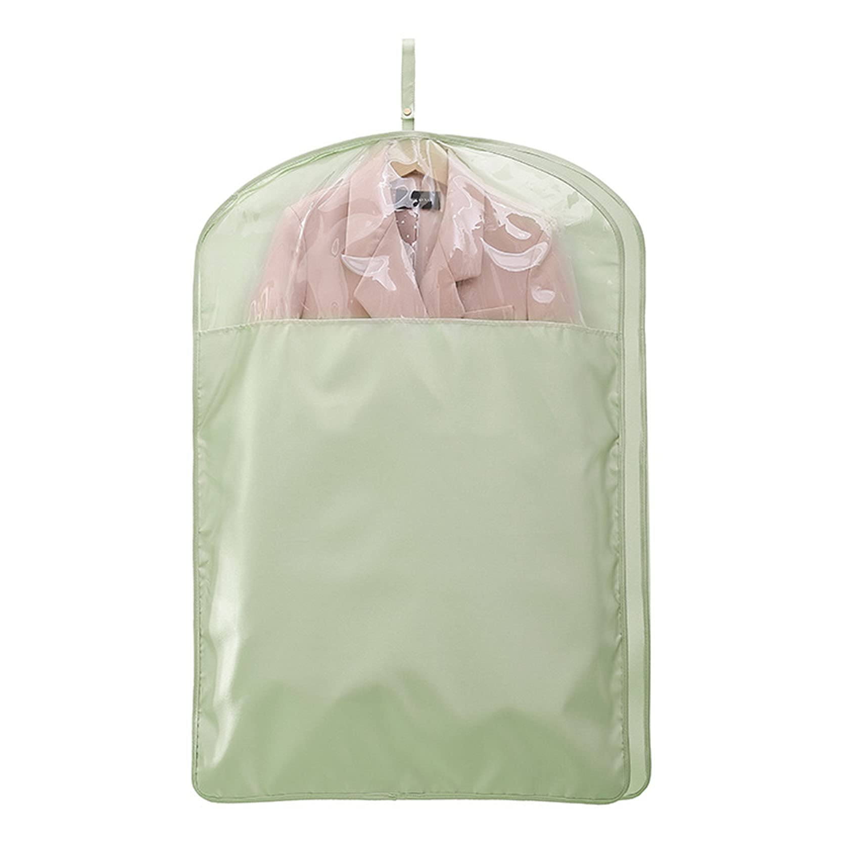 Funda de ropa de 10 cm de ancho con cremallera, 2 piezas de satén a prueba de polvo, fundas de bolsa de traje a prueba de polillas para abrigo, chaqueta, vestido largo, A-59 x 10 x 130 cm