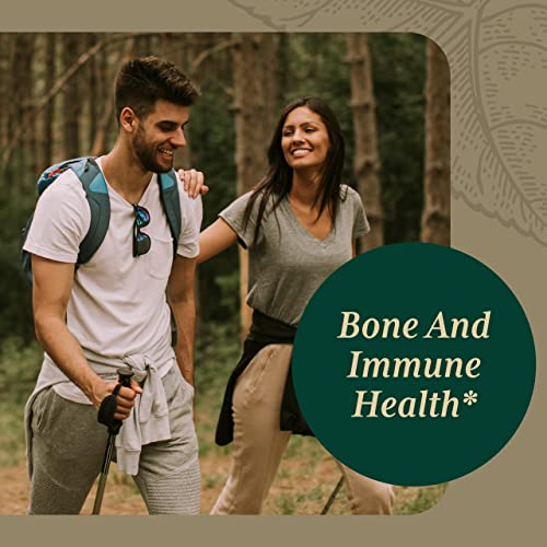 Gaia Herbs Pro Vitamin D3+K2 - Bone Health & Immune Support - Made with Vitamin D3 & Vitamin K2-60 Capsules (60 Servings)