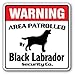 Produktbild Home Decor Schwarz Labrador Sicherheit Schild Bereich 'Pet "Nadia Retriever Lover Inhaber Metall Zeichen für Outdoor Yard Sicherheit Schild Aluminium Schilder
