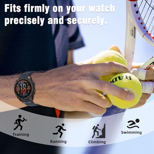 Correa Nylon 22mm Compatible Garmin Fenix 8 miniatura 3
