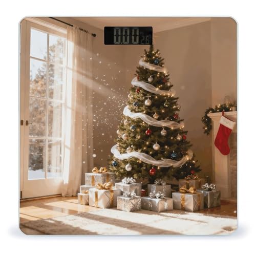 Báscula digital para baño con pantalla LCD y plataforma antideslizante miniatura 1