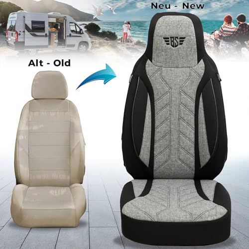 Housses de siège pour camping-car Pilote Pacific PLKT201 sur mesure BREMER