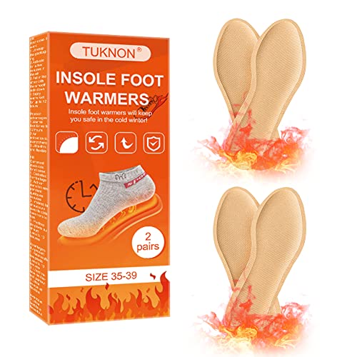 Sohlenwärmer,Wärmende Einlegesohlen,Wärmesohlen für Schuhe,Wärmesohlen,Fußwärmer,Instant Heating Keep Your Feet Warm for Hours,Men's Insoles,2 Pairs (35-39) Cover