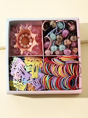 131 Pcs Princess Crown Hairband Clips Set for Toddlers