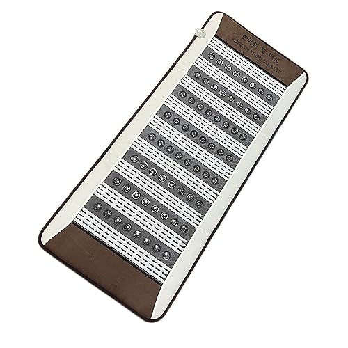 Image of AROGYA 64 Ceratonic Stone Heating Mat For Back Pain Relief & Muscle Relaxation Far Infrared Heating Mattress Promote Metabolism Improve Circulation EMS Full Body Massage For Home, Office, Clinic